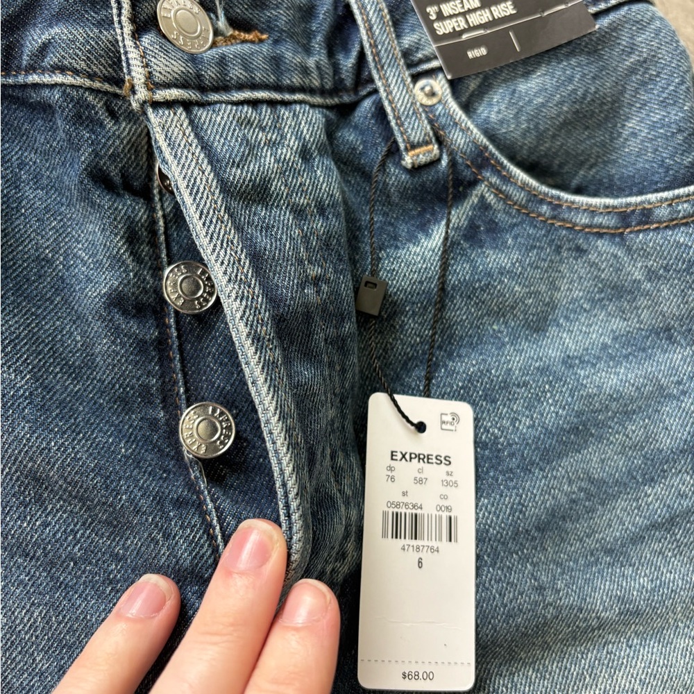 NWT Express Denim Shorts *2 Pairs* - Picture 3 of 6